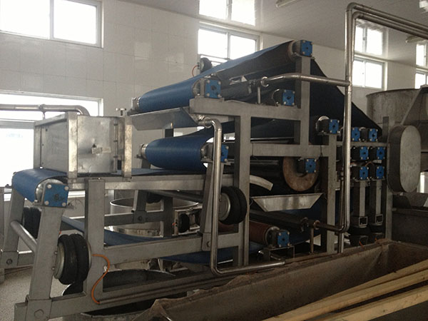 紅薯木薯廢渣脫水機使用現場